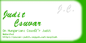 judit csuvar business card